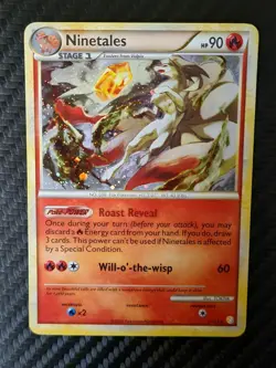 Ninetales 7/123 Holo Rare Heartgold & Soulsilver 2010 - Pokemon Card TCG LP - Image 1