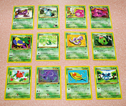 Vintage Pokemon Grass Lot 12 Cards First Editions Green CCG Mixed 1st English LP - Image 2