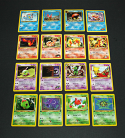 Pokemon Lot 16 Cards First Editions Common Uncommon Non-Holo Assorted LP Collect - Image 1