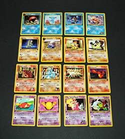 Vintage Lot 16 Common Uncommon Non-Holo Pokemon Cards Mixed First Editions LP - Image 1