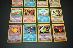Vintage Lot 16 Common Uncommon Non-Holo Pokemon Cards Mixed First Editions LP - Image 4