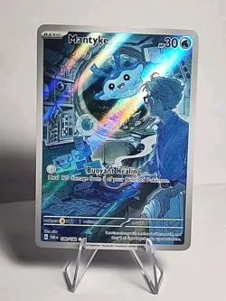 Pokemon TCG Mantyke Card 189/182 Sv04: Paradox Rift NM/Mint Condition - Image 1