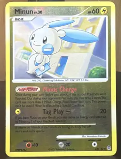 Pokemon Pokemon TCG: Minun 32/132 Secret Wonders Reverse Holo Rare Card - Image 1