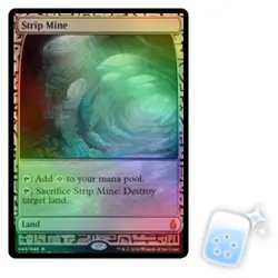FOIL STRIP MINE Masterpiece Series: Zendikar Expeditions Magic MTG MINT CARD - Image 1
