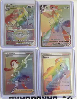Pokemon Cards Secret Rare - 4 Pack (Lugia, Scizor, Serena, Candice) - Image 1