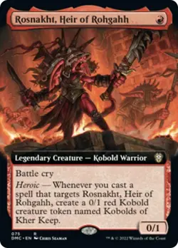 Rosnakht, Heir of Rohgahh - Extended Art (Foil) (DMC) Dominaria United Commander - Image 1