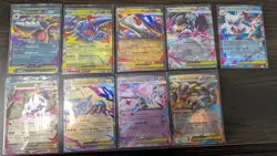Pokemon TCG EX MEGA Holo Art Lot, 9 card collection, all sleeved after open - Image 1