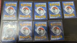 Pokemon TCG EX MEGA Holo Art Lot, 9 card collection, all sleeved after open - Image 2