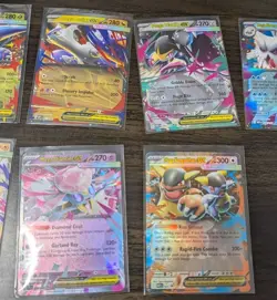 Pokemon TCG EX MEGA Holo Art Lot, 9 card collection, all sleeved after open - Image 4