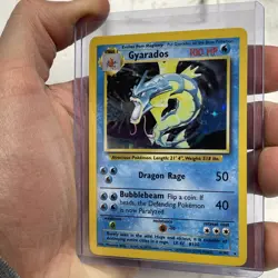 Pokemon Gyarados Holo Rare Base Set Unlimited 6/102 WOTC Vintage LP Card TCG Vtg - Image 2