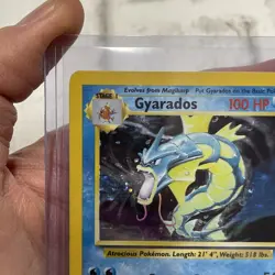 Pokemon Gyarados Holo Rare Base Set Unlimited 6/102 WOTC Vintage LP Card TCG Vtg - Image 3