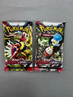Pokemon Scarlet And Violet Base English Sealed Booster Pack Lot Of 2 NEW SEALED - Image 1