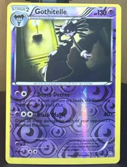 Pokemon Pokemon TCG Gothitelle 57/124 Dragons Exalted Reverse Holo Rare Card OC - Image 1