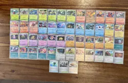 Pokemon TCG Destined Rivals 51 Card Lot of Reverse Holo/Holo Rare Cards - Image 1