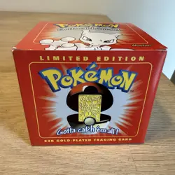 Rare Pokemon Burger King 23k Gold Plated Trading Card Mewtwo Sealed in box. - Image 5