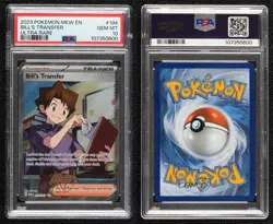 Bill's Transfer Ultra Rare Pokemon Scarlet & Violet 151 MEW PSA 10 GEM MT - Image 3