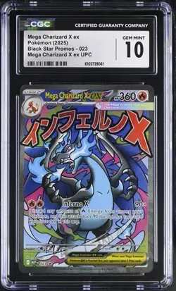 Mega Charizard X EX *CGC 10* Full Art Holo *Mega Charizard X EX UPC Promo* #23 - Image 1