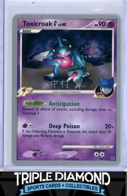 2009 Pokemon Platinum #40/127 Toxicroak G '09 World Championship F716 - Image 1