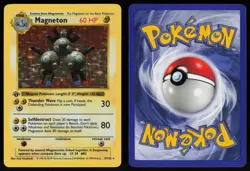 Magneton 9/102 Rare Base Set 1st Edition Pokemon - Image 3