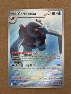 Pokemon TCG Carracosta Illustration Rare Black Bolt 107/086 English Nm Holo - Image 1