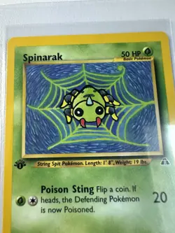 Spinarak 1st Edition 64/75 Neo Discovery WOTC Vintage Pokemon - Image 2