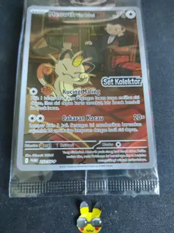 Pokemon Team Rocket's Meowth Promo Collector Set Destined Rivals Indonesia New - Image 3