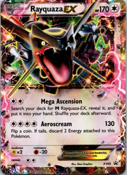 Rayquaza EX XY69 Promo XY Black Star Promos Pokemon MP - Image 1