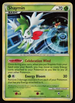 Shaymin 8/95 Rare HGSS Unleashed Holo Pokemon - Image 1