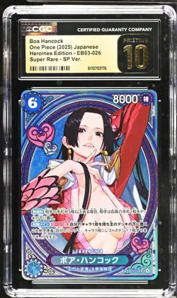 ONE PIECE EB03 HEROINES EDITION SP AA BOA HANCOCK CGC PRISTINE 10 BLACK LABEL - Image 1