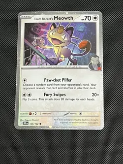 Team Rocket's Meowth (Cosmos Holo) 149/182 Miscellaneous Cards & Products Holo - Image 1