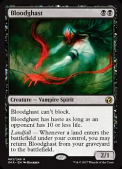 MTG English Bloodghast NM Foil Iconic Masters - Image 1