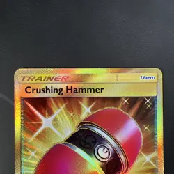 Crushing Hammer - 166/156 - Pokemon Ultra Prism Sun & Moon Secret Rare Card NM - Image 2
