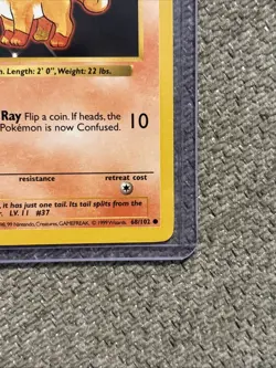 Pokemon TCG Vulpix Base Set Shadowless Common Card 68/102 LP Condition - Image 2