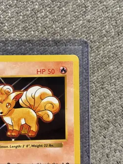 Pokemon TCG Vulpix Base Set Shadowless Common Card 68/102 LP Condition - Image 3