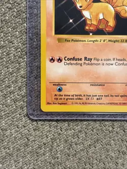 Pokemon TCG Vulpix Base Set Shadowless Common Card 68/102 LP Condition - Image 5