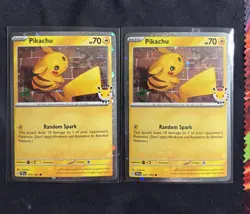 (2) Pikachu (Pokemon Day 2026) 051/162 Miscellaneous Cards & Products Holo - Image 1