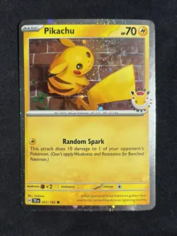 (2) Pikachu (Pokemon Day 2026) 051/162 Miscellaneous Cards & Products Holo - Image 2