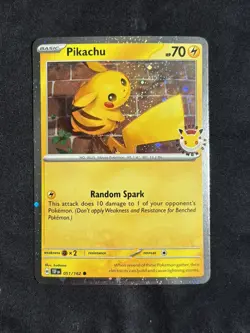 (2) Pikachu (Pokemon Day 2026) 051/162 Miscellaneous Cards & Products Holo - Image 4