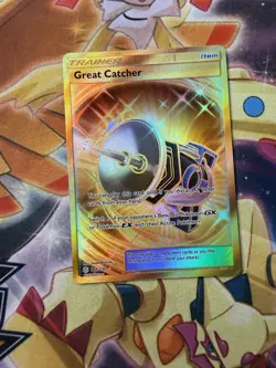 Great Catcher - 264/236 - Pokemon Cosmic Eclipse Sun & Moon Secret Rare Card NM - Image 1