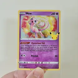 MEW 011/025 Celebrations 25th Anniversary HOLO RARE card 2021 Pokemon TCG NM - Image 1