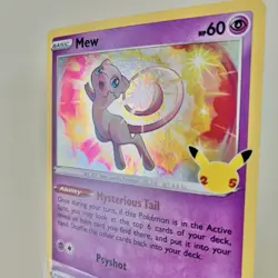 MEW 011/025 Celebrations 25th Anniversary HOLO RARE card 2021 Pokemon TCG NM - Image 2