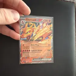 Pokemon Charizard ex Promo SVP 161 Scarlet & Violet Full Art Holo 330HP TCG Card - Image 1