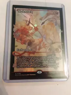 mtg 2 cards bitterbloom bearer, and meekattack mythical n/m never played foil - Image 1
