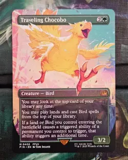 Traveling Chocobo (406) [Borderless Regular] (NM) - MTG - Final Fantasy (ENG) - Image 1