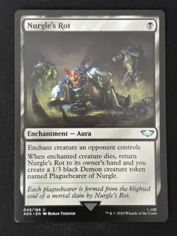 1x MTG Nurgle's Rot - Universes Beyond: Warhammer 40,000 (40K) #45 - Magic - Image 1
