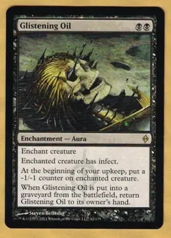 Glistening Oil (New Phyrexia, English, Rare, 2011) MTG NM - Image 1