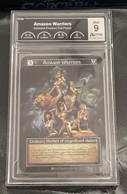 Sorcery: Contest Realm Amazon Warriors Alpha investments Promo Rare Foil PCG 9 - Image 1