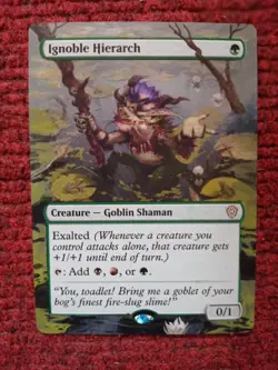 Ignoble Hierarch MTG Lorwyn Eclipsed Commander Hand Painted Extended Altered Art - Image 2