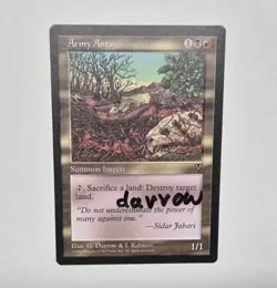 Unplayed Signed Army Ants MtG Visions Geoff Darrow Matrix Hard Boiled Big Guy - Image 1