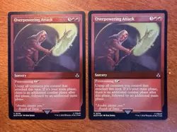 2x Overpowering Attack FOIL Etched Lot MTG Assassin’s Creed NM-M 218 - Image 1